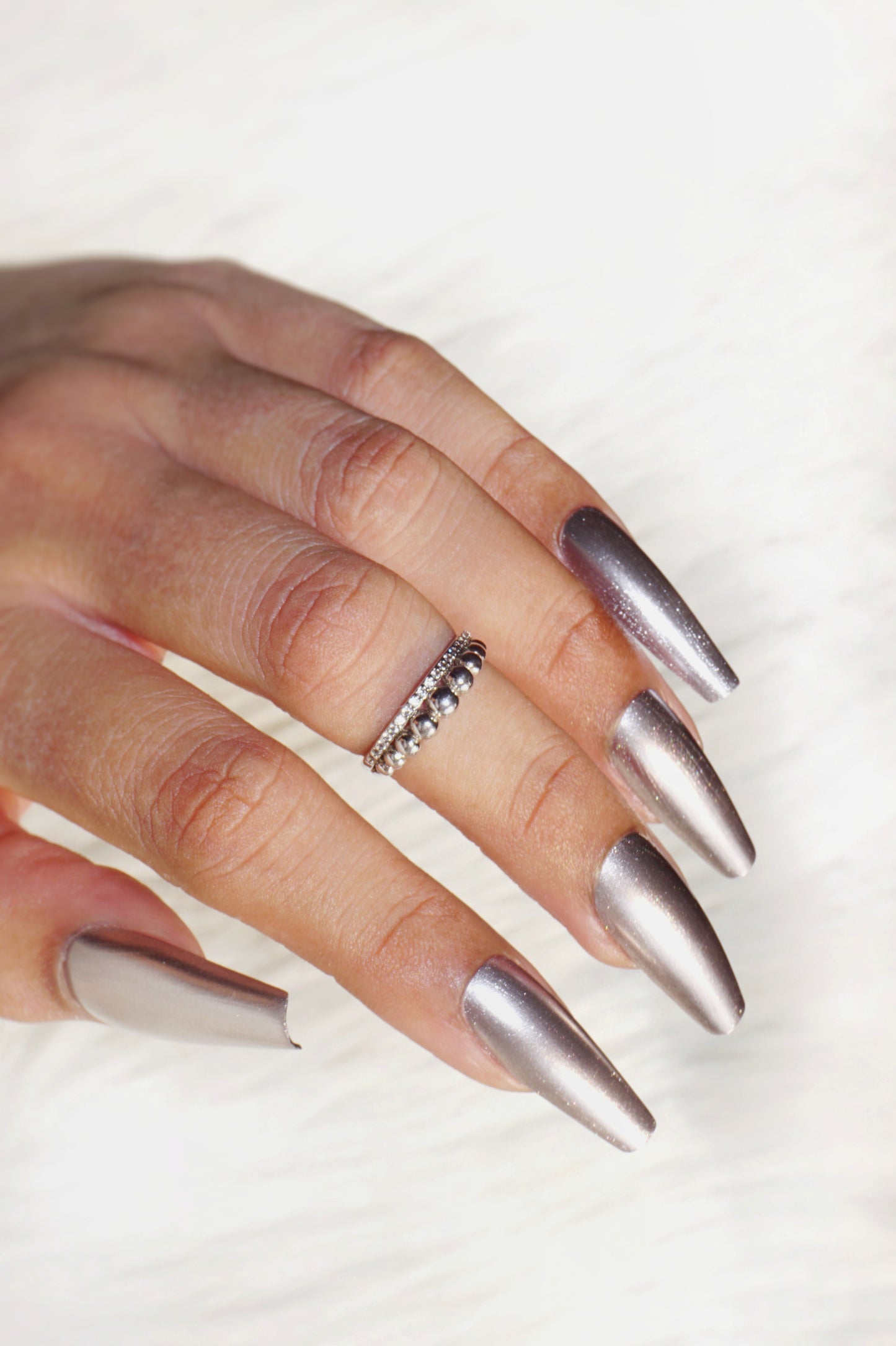 Outer Space Vegan Nail Polish – Sparkling Gun Metal Shade | Indie Nails India