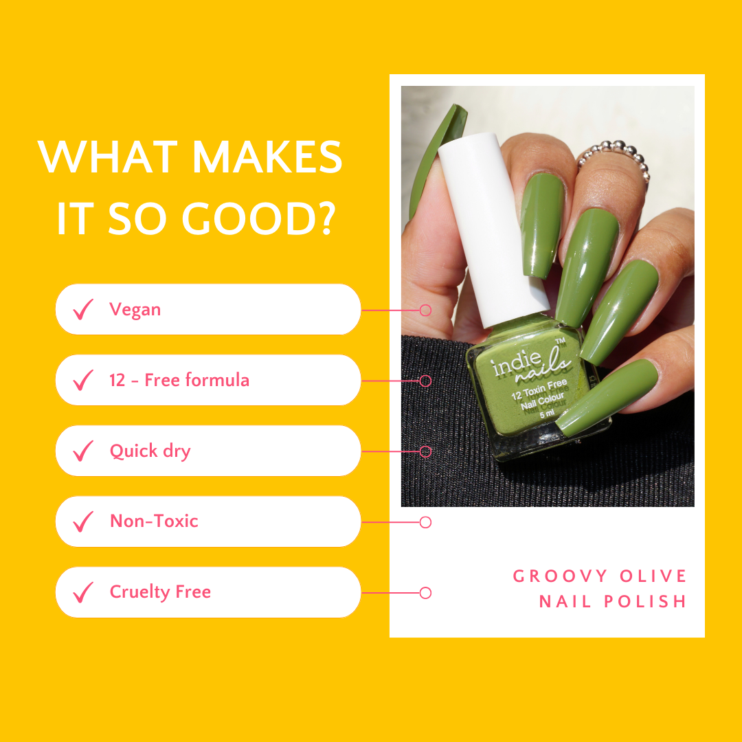 Groovy Olive – Trendy Olive Green Nail Polish | Indie Nails