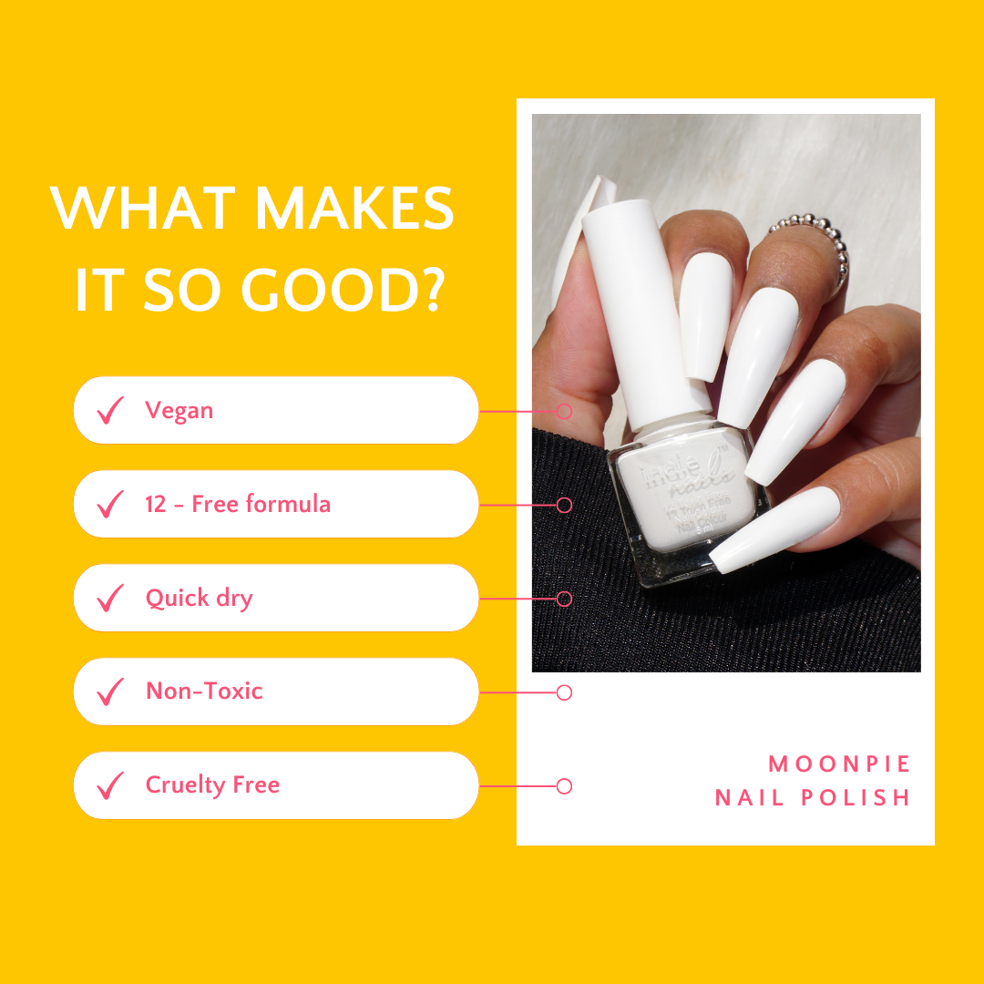 Moonpie – Classic White Nail Polish | Indie Nails