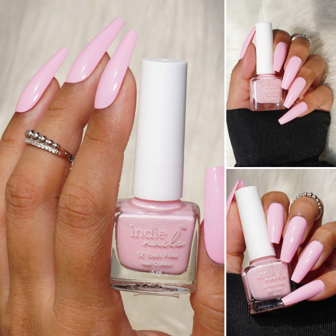 Delicate Pink Vegan Nail Polish – Soft Blush Pink | Indie Nails India