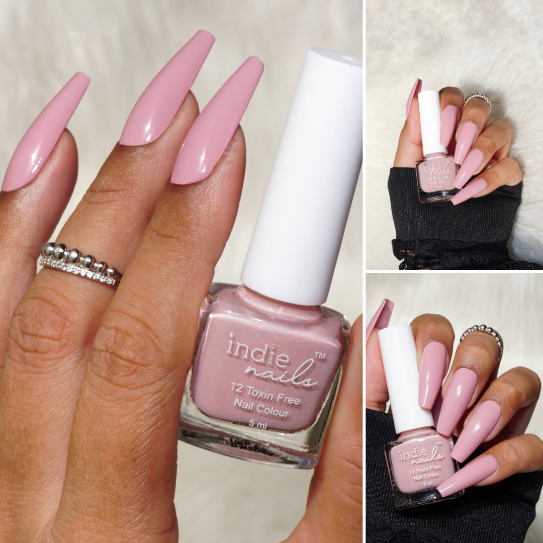 Indie Nails Fussy Beige – Glossy Nude Vegan Nail Polish for Indian Skin