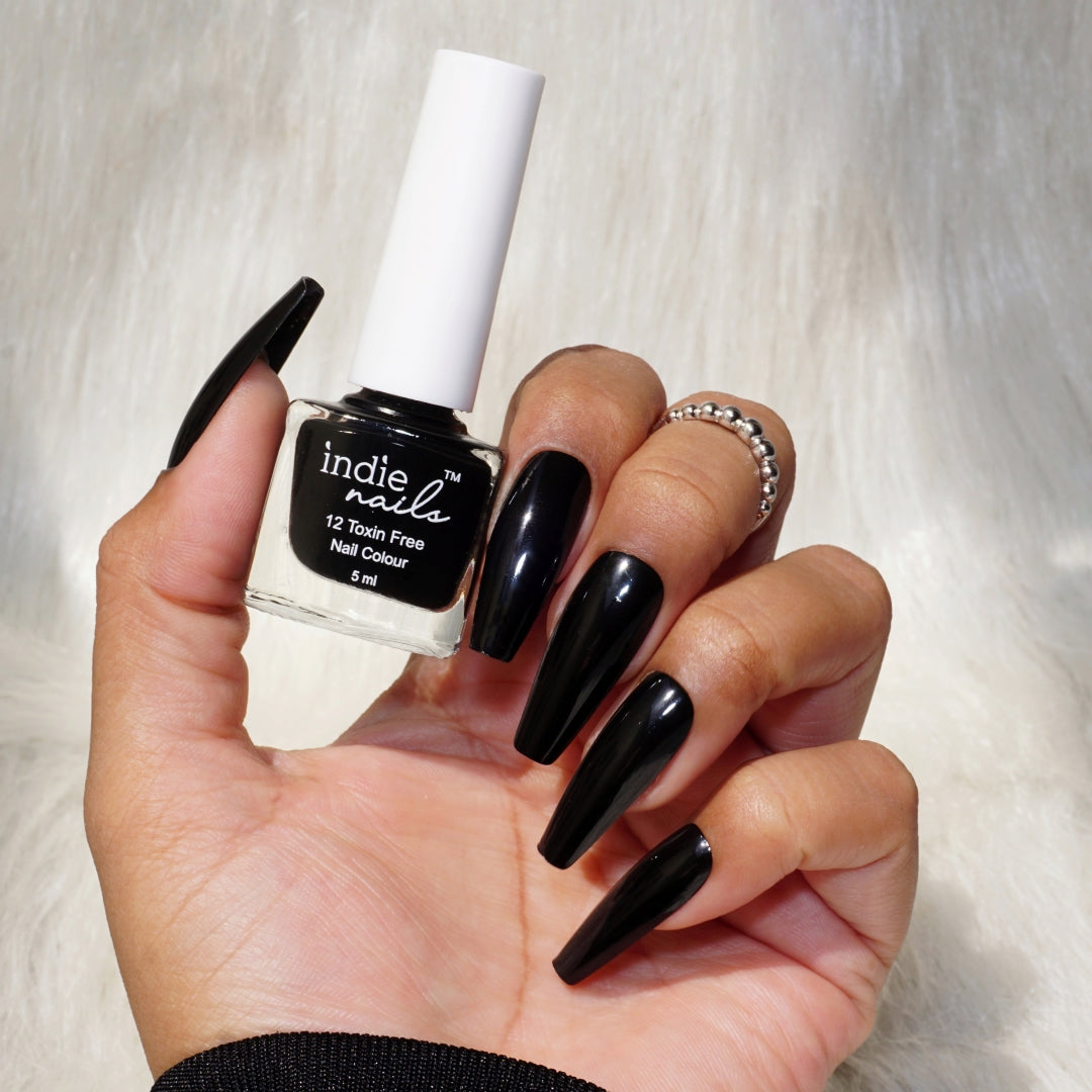 Midnight Affair – Jet Black Nail Polish | Indie Nails
