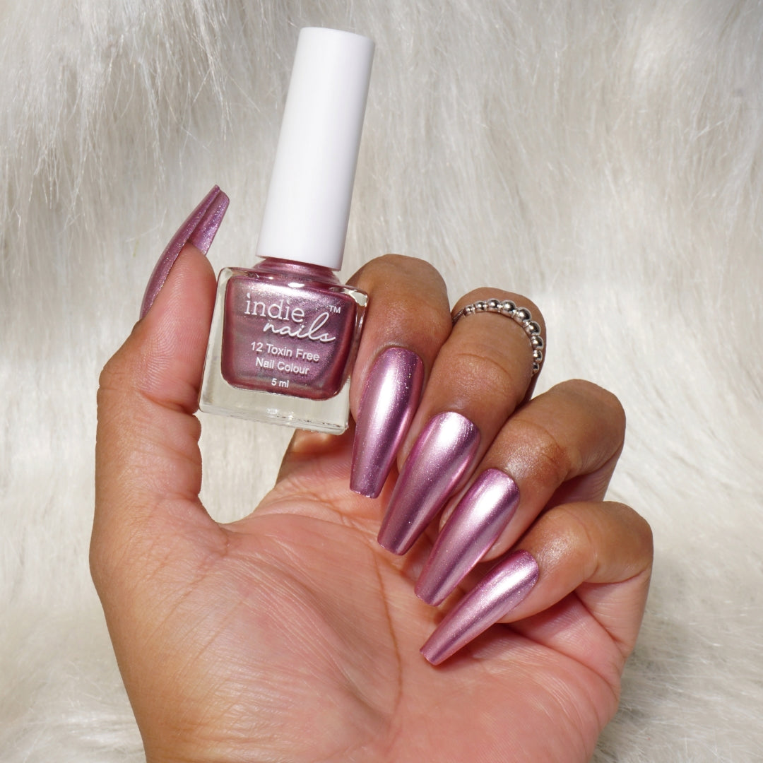 Misty Rose – Everyday Pink Metallic Nail Polish | Long-Lasting & Non-Toxic
