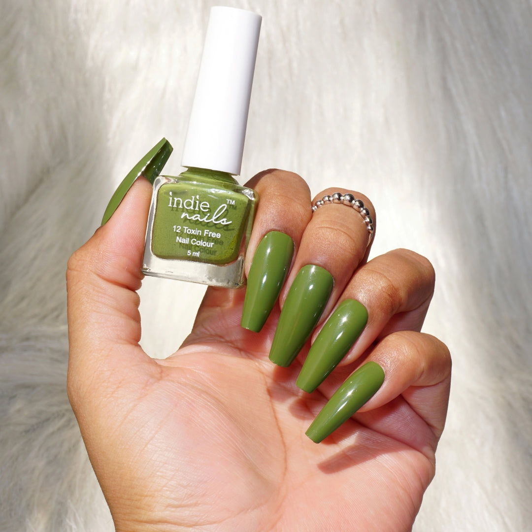 Groovy Olive – Trendy Olive Green Nail Polish | Indie Nails