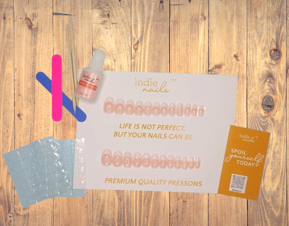 French Nails Professional Press On Fake Nails