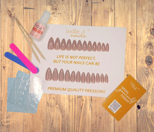 Nude French Base Professional Press On Fake Nails