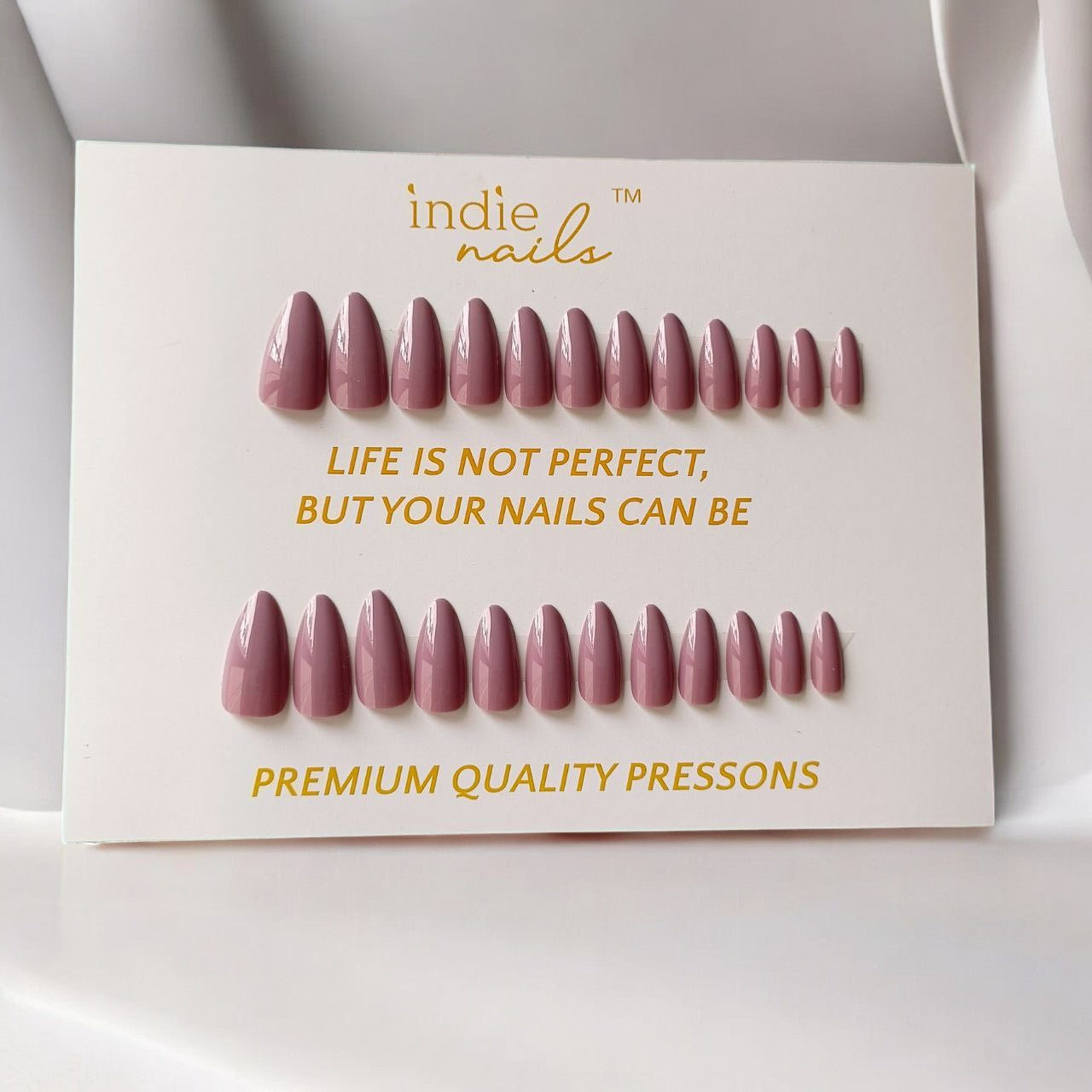 Blushing Bride! Reusable Press On Fake Nails