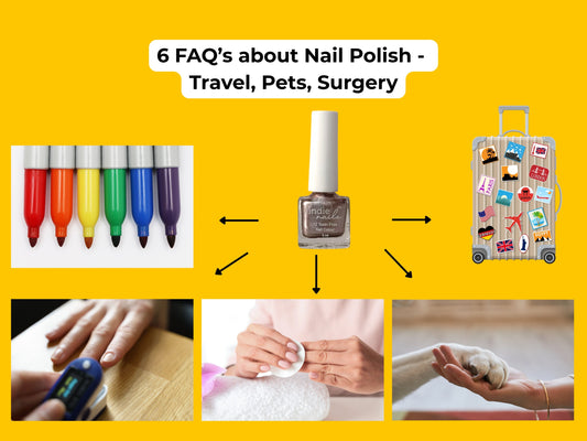 6 Weird But Common Nail Polish FAQs Answered! (Air travel, furry pets, surgery, stain remover)