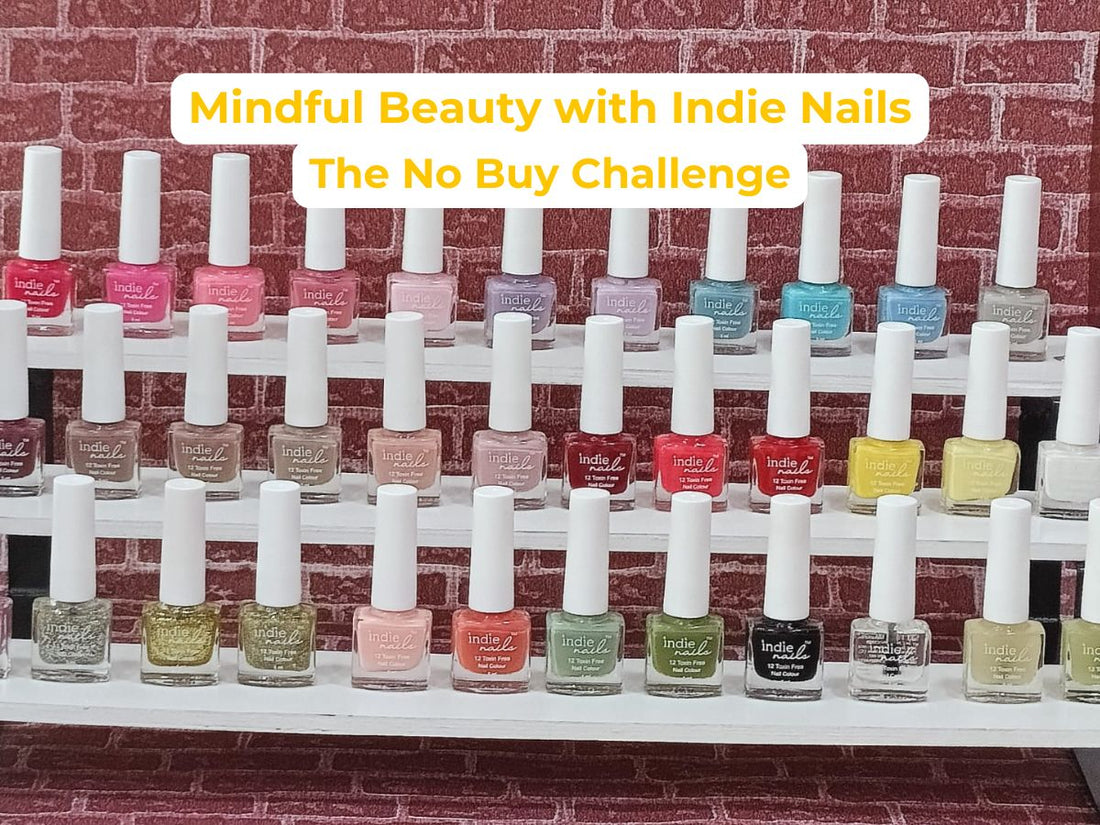 sustainable beauty, no buy challenge, nail polish, clean beauty, indie nails