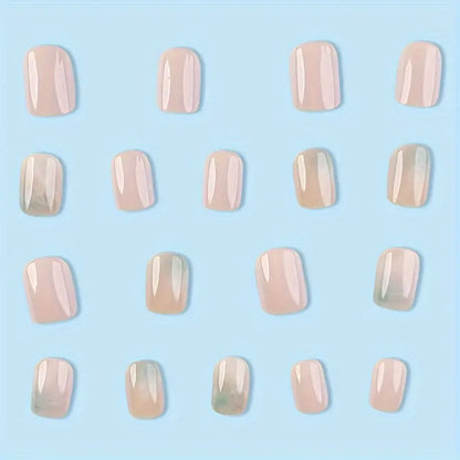 Classic Marble Nail Art Professional Press On Fake Nails (with Korean Glue for upto 21 days lasting)