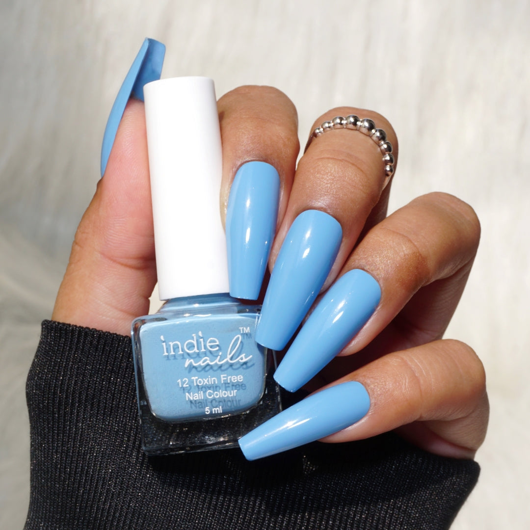 Cloudy Blue Nail Polish