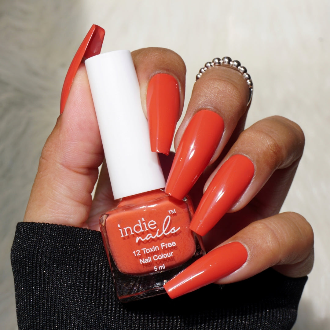 Sunset Orange Nail Polish