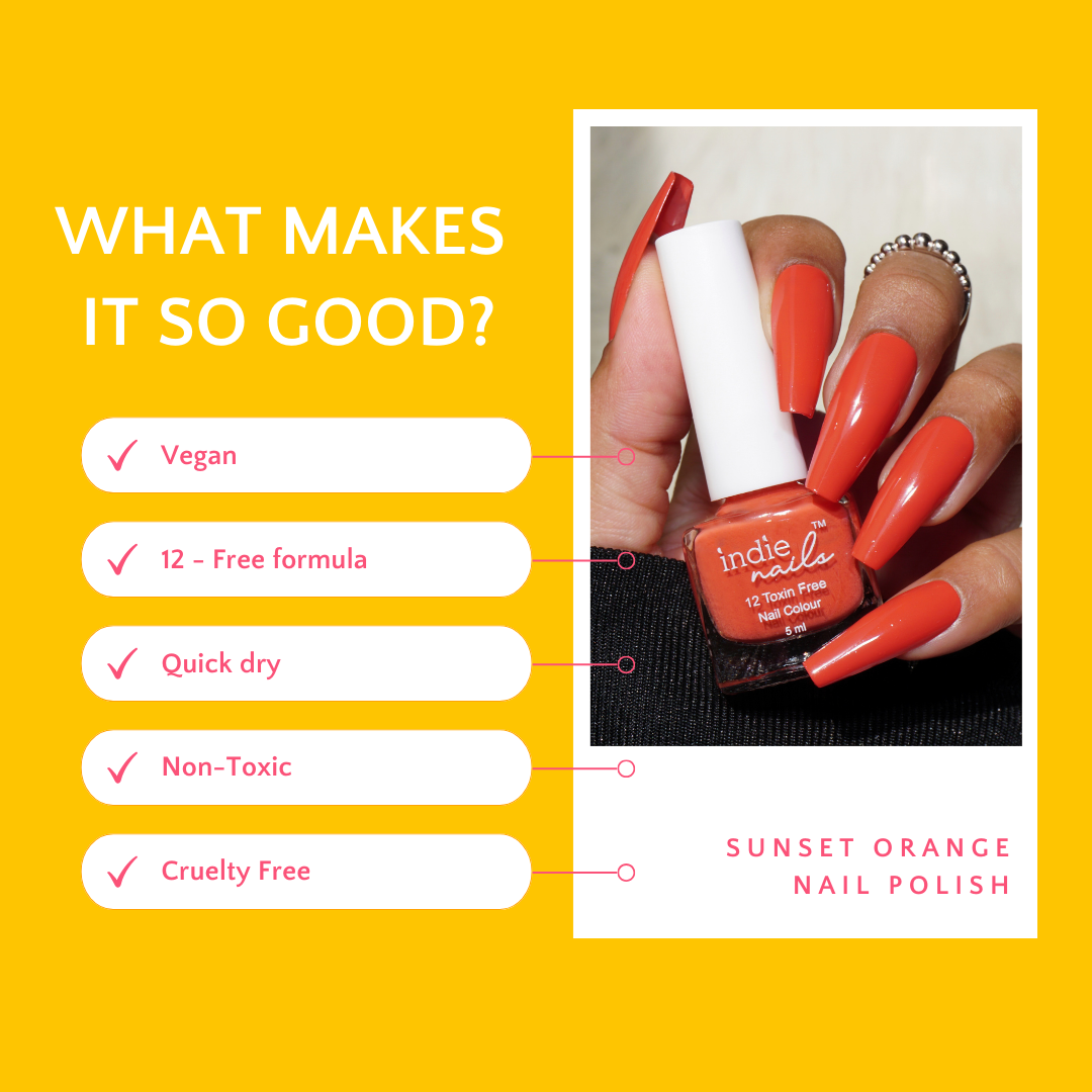 Sunset Orange Nail Polish