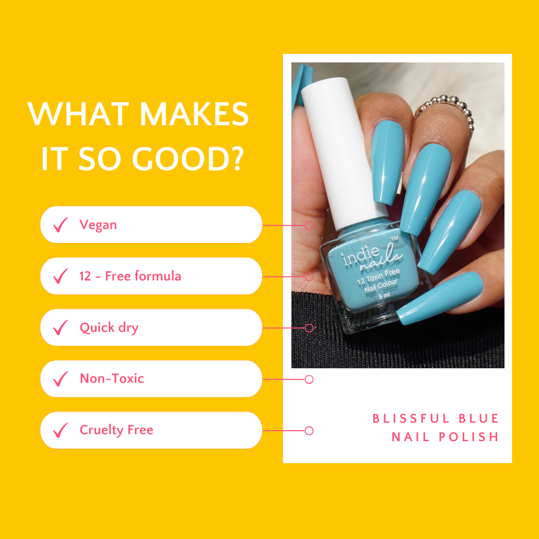 Blissful Blue Nail Polish