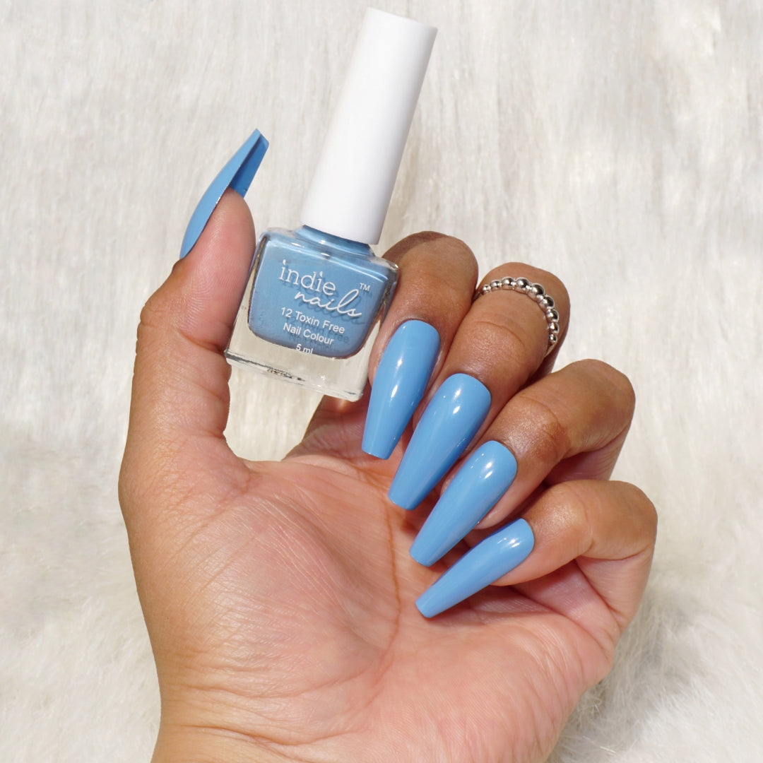 Cloudy Blue Nail Polish