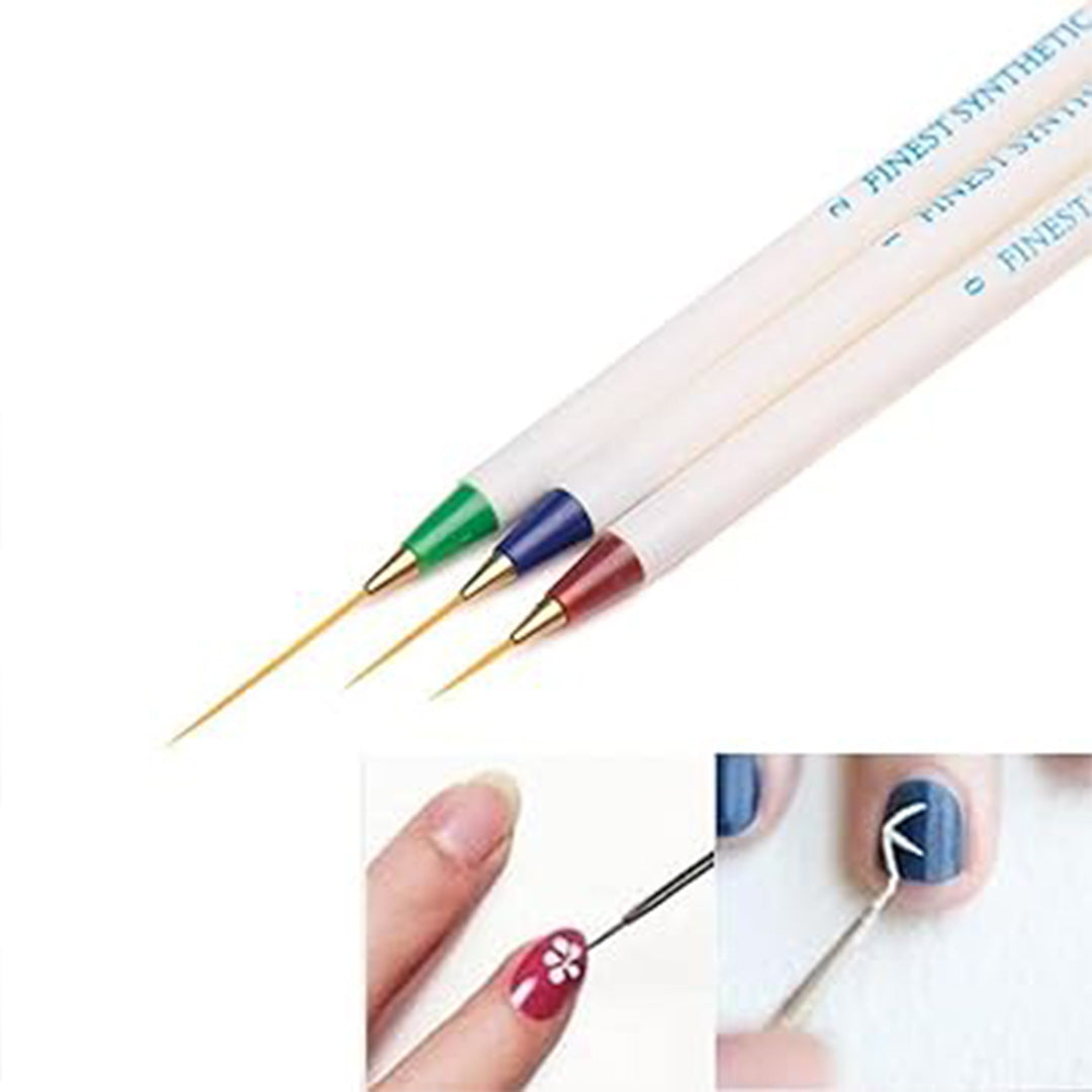 Nail Art Liner Brush Set Of 3