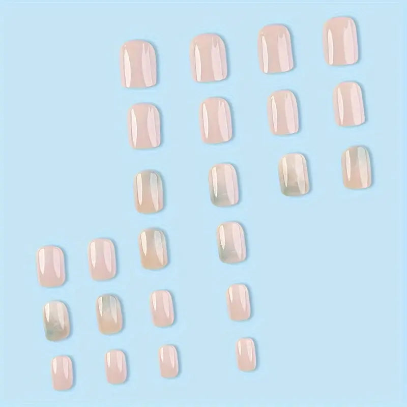 Classic Marble Nail Art Professional Press On Fake Nails (with Korean Glue for upto 21 days lasting)